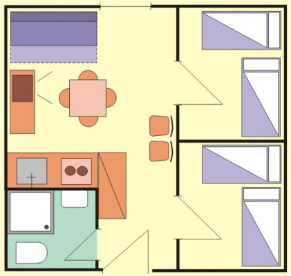 Схема - апартамент F1 (4+1)