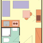 Схема - апартамент В (2+0)